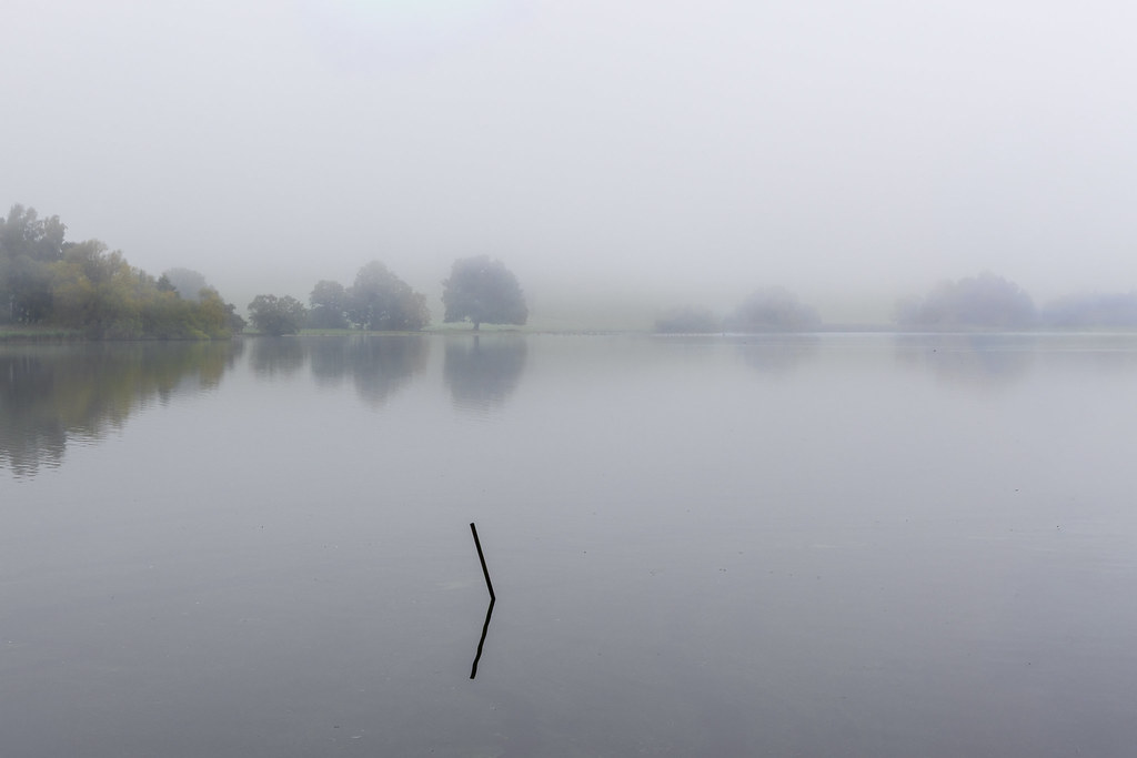 Marbury Mere in the mist 2